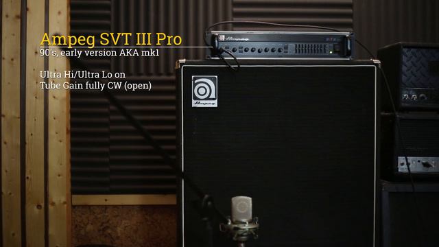 Ampeg SVT-3 Pro mk1 vs. mk2 (Modern Bass Tone) смотреть онлайн