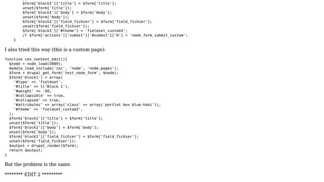 Drupal: How can I override default theme_fieldset() function? смотреть онлайн
