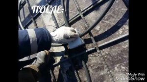 Прокладка трубы ПНД в теле бетона. Park Avenue. 30 03 17