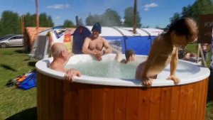 Купель с печкой на дровах