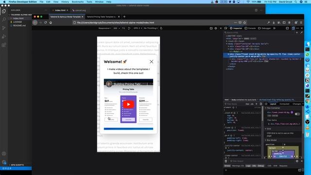 Building A Modal with TailwindCSS and Alpine.js