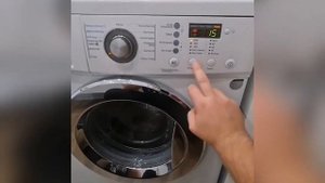 Как включить слив на стиральных машинах LG #Shorts