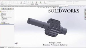 Engrenagem Projetada com  AutoCad  Solidworks  e  Inventor