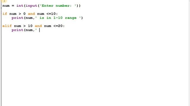Python program for checking number range for input number using and logical operator. смотреть онлайн