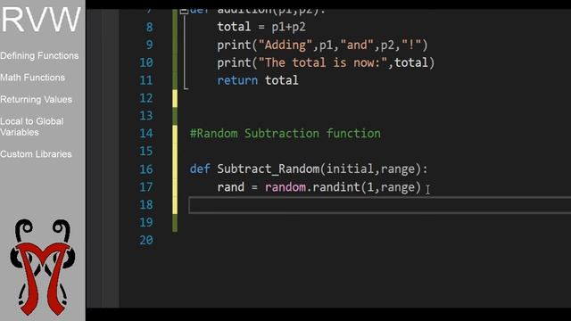 Python Review - Creating Custom Libraries and Functions with Math смотреть онлайн