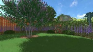 Ландшафтный проект Анастасии Денисовой Сиреневое лето