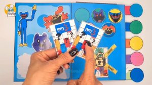Making Poppy Playtime Chapter 3 ALL 1, 2, 3, 4 GAME BOOK + Smiling Critters Squishy 📚Papelitus