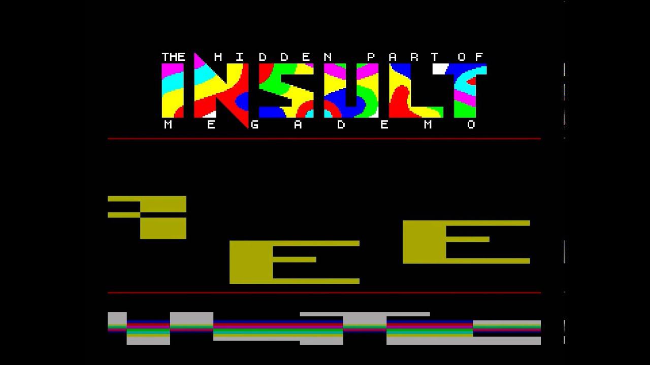 Insult Megademo by Codebusters (Hidden Part) zx spectrum demo