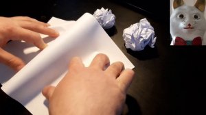 Как сделать снежок из бумаги