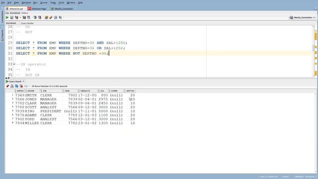 05 ORACLE SQL WHERE Clause TELUGU | PANDIT AJESH | SQL TUTORIALS