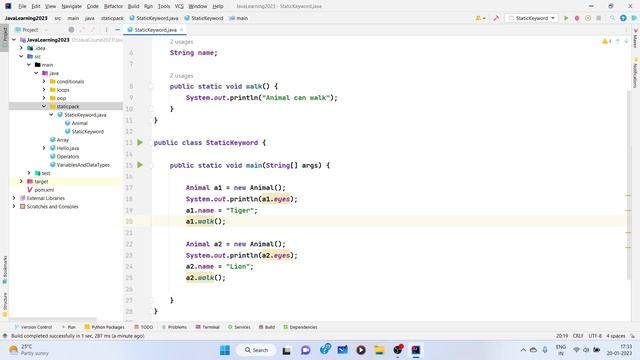STATIC Keyword In Java | Static Variables, Methods and Block | Happy New Year Java Course 2023 смотреть онлайн