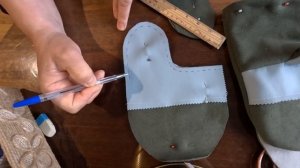 Шъем рабочие рукавицы.Выкройка.