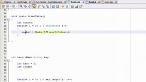 How to Create A Hash Table Project in C++ (Part 8) Print Table Function