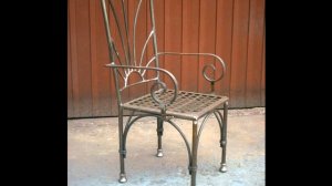 Красивый стул из металла кованый стул железный