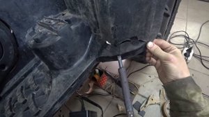 Ремонт подножки квадроцикла.