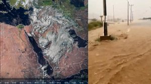 Аравия во власти конвективной стихии. Вид со спутника 29.04.2024