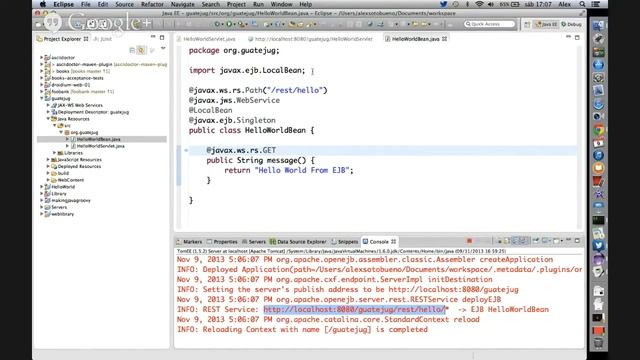 Java Day Guatemala 2013 Session 1 Apache TomEE смотреть онлайн