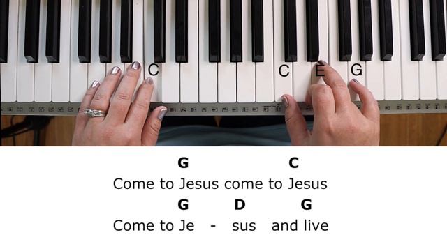 Come To Jesus -Chris Rice (Key of G)//EASY Piano Tutorial