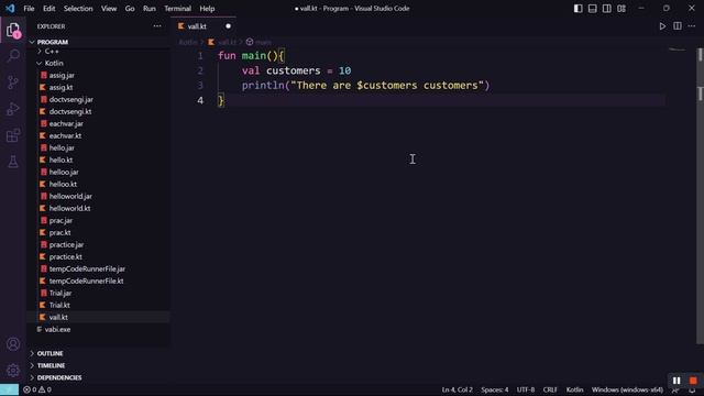 Kotlin Hello World - Your First Kotlin Program
