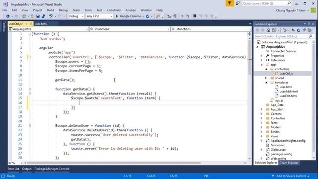 AngularJS with ASP.NET MVC [7] - Refactoring Filter, Pagination смотреть онлайн