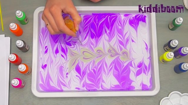 Урок 3. ЭБРУ. Основы рисования. Рисунок «Цветы». смотреть онлайн