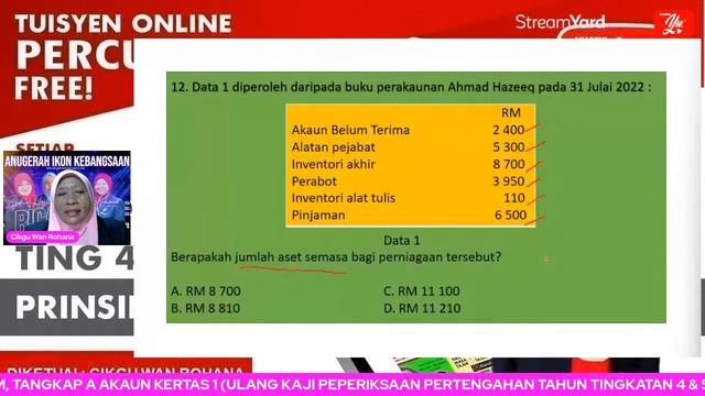 🔴 [LIVE] PRINSIP PERAKAUNAN SPM, TANGKAP A AKAUN KERTAS 1 OLEH CIKGU WAN ROHANA #91 #TUISYENPERCUMA смотреть онлайн