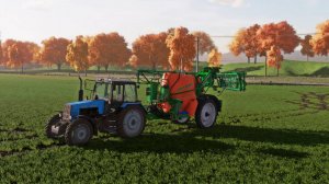 Farming Simulator 22 / Карта Сосновка / Внесение гербицида по ячменю МТЗ-1221