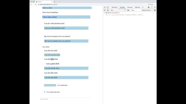 CSS Selectors - Part #2 - Child selectors and CSS Tricks with J-Query