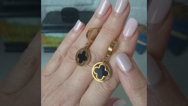 Серьги и колье: "Клевер" (четырехлистник) смотреть онлайн