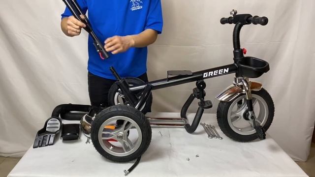 Green Bike / 617 Сборка велосипеда трехколесного смотреть онлайн