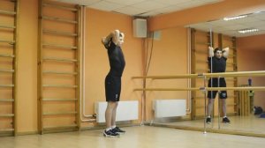 Французский жим гири стоя