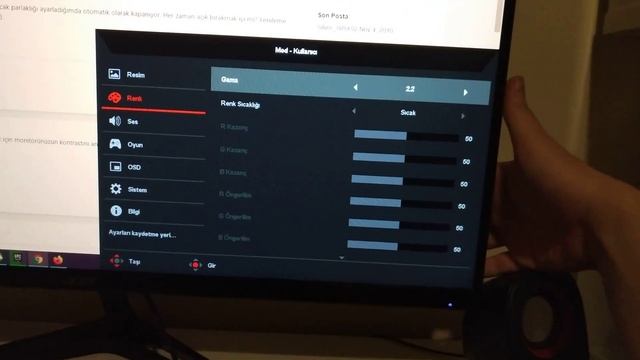 MANİTÖR AYARI NASIL YAPILI 165 HZ OYUN MODU ACER NİTRO смотреть онлайн