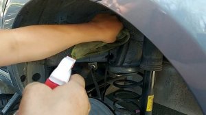 Нанесение битумной мастики на арки колес Chevrolet Nexia Ravon R3