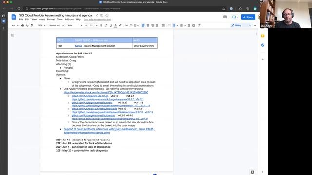 Azure Cloud Provider 2020-07-27 Kubernetes Cloud Provider Subproject Meeting