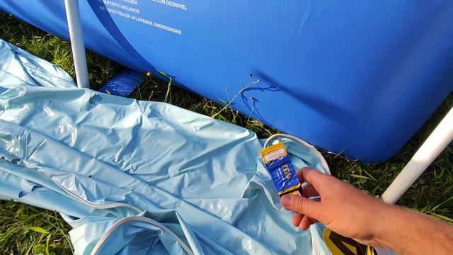 Как заклеить каркасный бассейн
