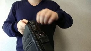 Сумка барсетка через плечо кожаная Hight Touch 118862 Black