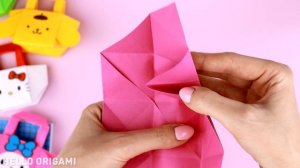 Оригами Сумочка Хеллоу Китти, Мелоди, Лягушка из бумаги | Origami Paper Handbag Hello Kitty & Frog