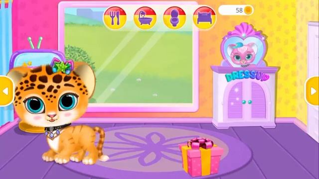 Baby Tiger Care - My Cute Virtual Pet Friend, tiny tiger Lili! Gameplay by KidzVidz Games смотреть онлайн
