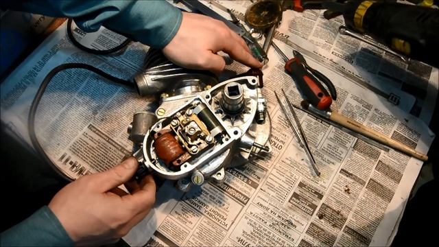 Редкая неисправность контактного зажигания. Д4 1958 год. смотреть онлайн