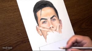 Paulo Dybala Juventus drawing .. Realistic colored pencil drawing of Dybala ... Dybala mask drawing