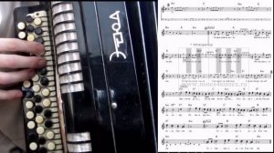 ЧЕРВОНА РУТА - на баяне с нотами