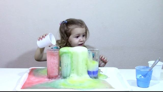 ФОНТАН С ЦВЕТНОЙ ПЕНЫ, Как сделать шипучие фонтаны для деток смотреть онлайн