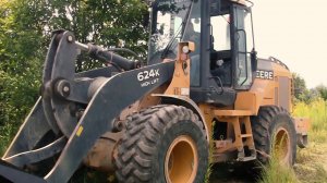 Корчеватель на базе Фронтального погрузчика John Deere 624K