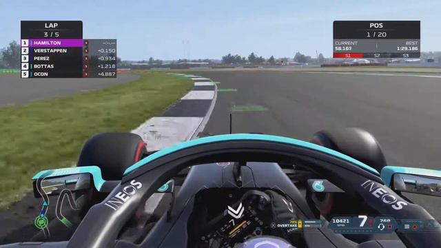 F1 2021 gameplay | Lewis Hamilton in Mercedes at Silverstone (British GP 2021)