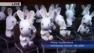 Бешеные кролики на пресс-конференции