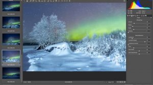 Катя Стрельникова - Обработка фотографий северного сияния CameraRaw