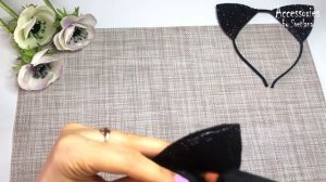 МК ободок "Ушки котика" | DIY | Своими руками