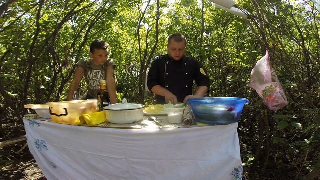 ЛЕСНАЯ КУХНЯ С ШЕФ ПОВАРОМ/Готовим ЧАХОХБИЛИ И ШАШЛЫК
