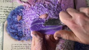 "Фиолетовый Вечер" резка сухого мыла ASMR| Purple Dusk Dry Soap cutting ASMR