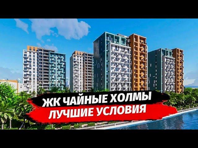 Недвижимость Сочи. Лучшие условия по ипотеке. ЖК Чайные Холмы. Обзор Чайные Холмы. Планировки.